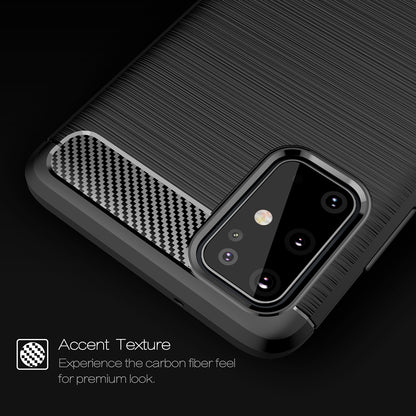 Husa pentru Samsung Galaxy S21 Ultra 5G G998, Techsuit, Carbon, Neagra