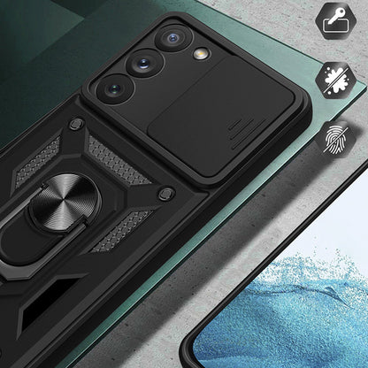 Husa pentru Samsung Galaxy S22 5G S901, Techsuit, CamShield, Neagra