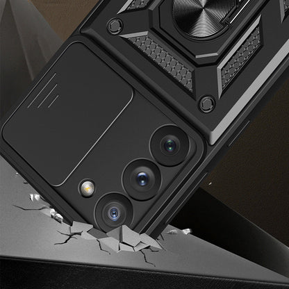 Husa pentru Samsung Galaxy S22 5G S901, Techsuit, CamShield, Neagra