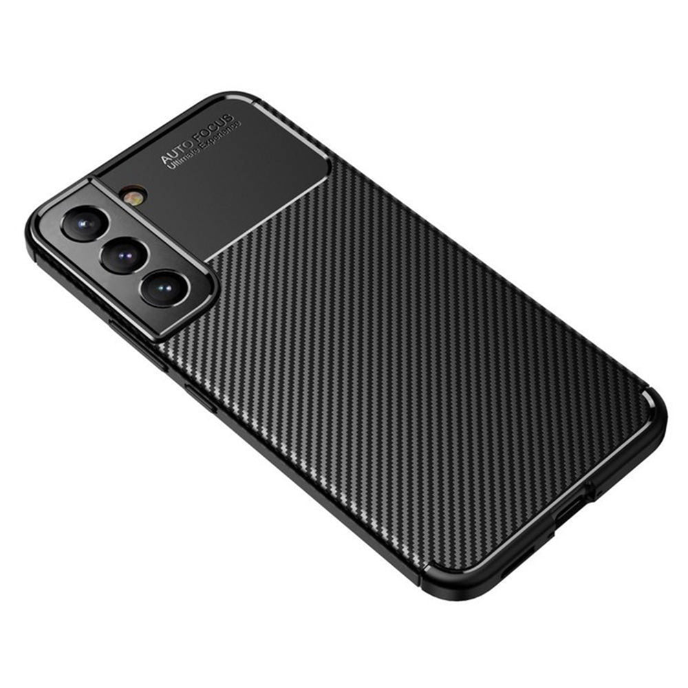 Husa pentru Samsung Galaxy S22 5G S901, Techsuit, CarbonFiber, Neagra