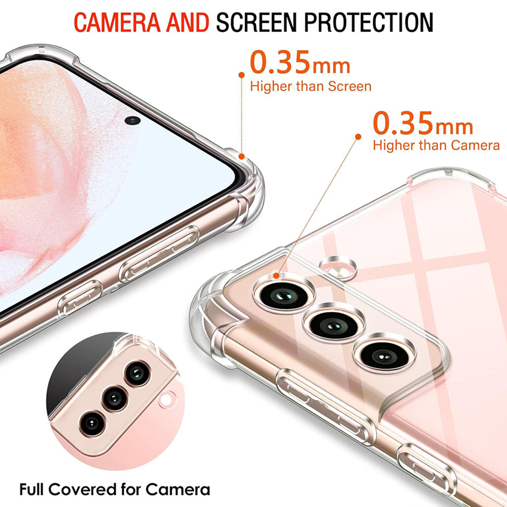 Husa pentru Samsung Galaxy S22 5G S901, Techsuit, Shockproof Clear, Transparenta