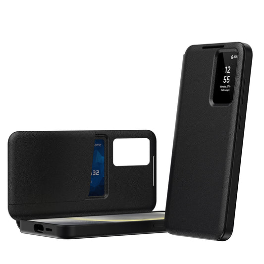 Husa pentru Samsung Galaxy S22 5G S901, Techsuit, SmartView, Neagra