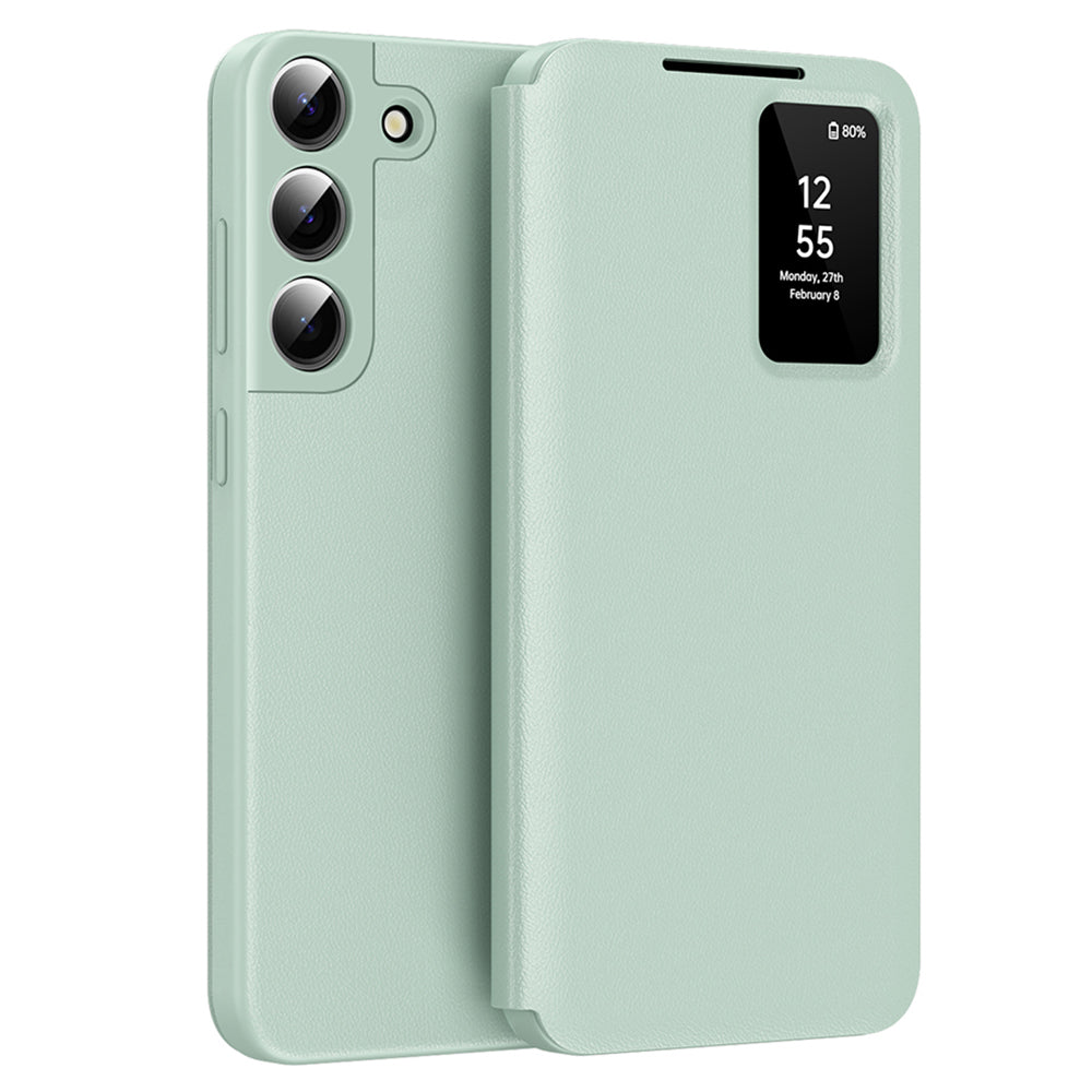 Husa pentru Samsung Galaxy S22 5G S901, Techsuit, SmartView, Verde