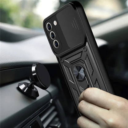 Husa pentru Samsung Galaxy S22+ 5G S906, Techsuit, CamShield, Neagra
