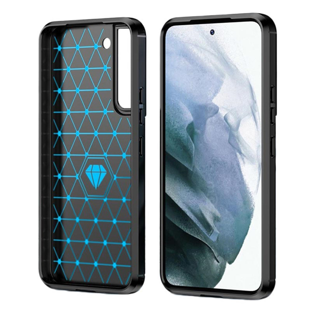 Husa pentru Samsung Galaxy S22+ 5G S906, Techsuit, Carbon, Neagra