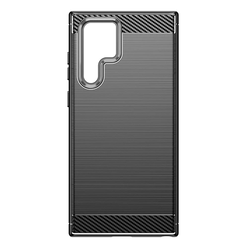 Husa pentru Samsung Galaxy S22 Ultra 5G S908, Techsuit, Carbon, Neagra