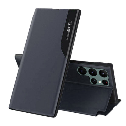 Husa pentru Samsung Galaxy S22 Ultra 5G S908, Techsuit, eFold, Albastra Inchis