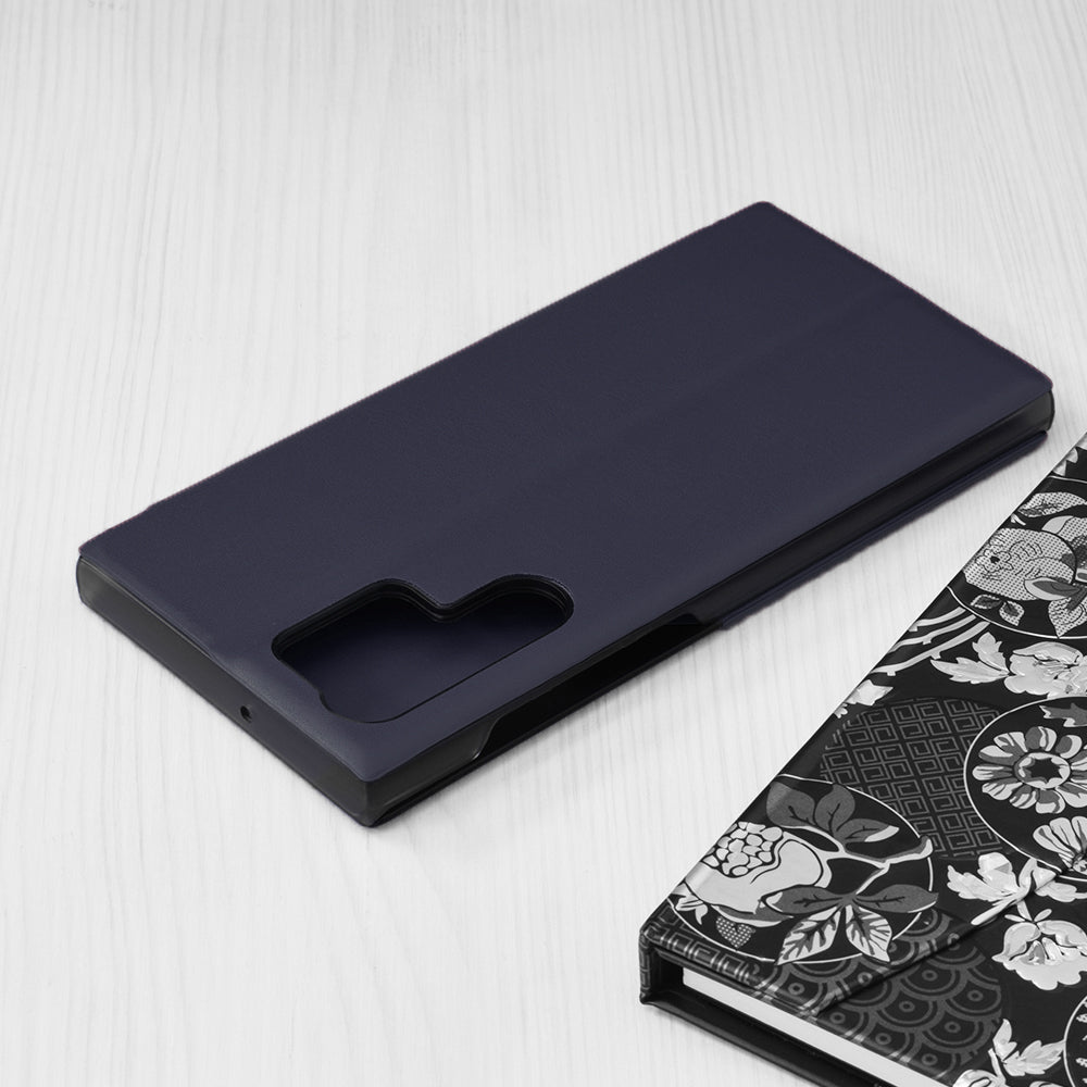 Husa pentru Samsung Galaxy S22 Ultra 5G S908, Techsuit, eFold, Albastra Inchis