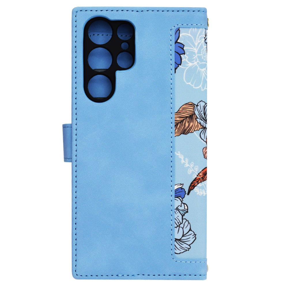Husa pentru Samsung Galaxy S22 Ultra 5G S908, Techsuit, FlipCraft, Bleu