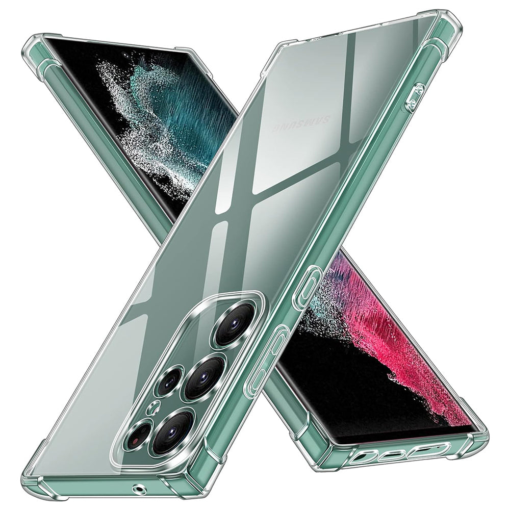 Husa pentru Samsung Galaxy S22 Ultra 5G S908, Techsuit, Shockproof Clear, Transparenta