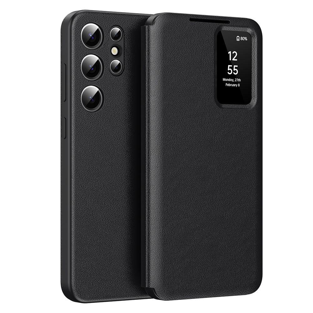 Husa pentru Samsung Galaxy S22 Ultra 5G S908, Techsuit, SmartView, Neagra