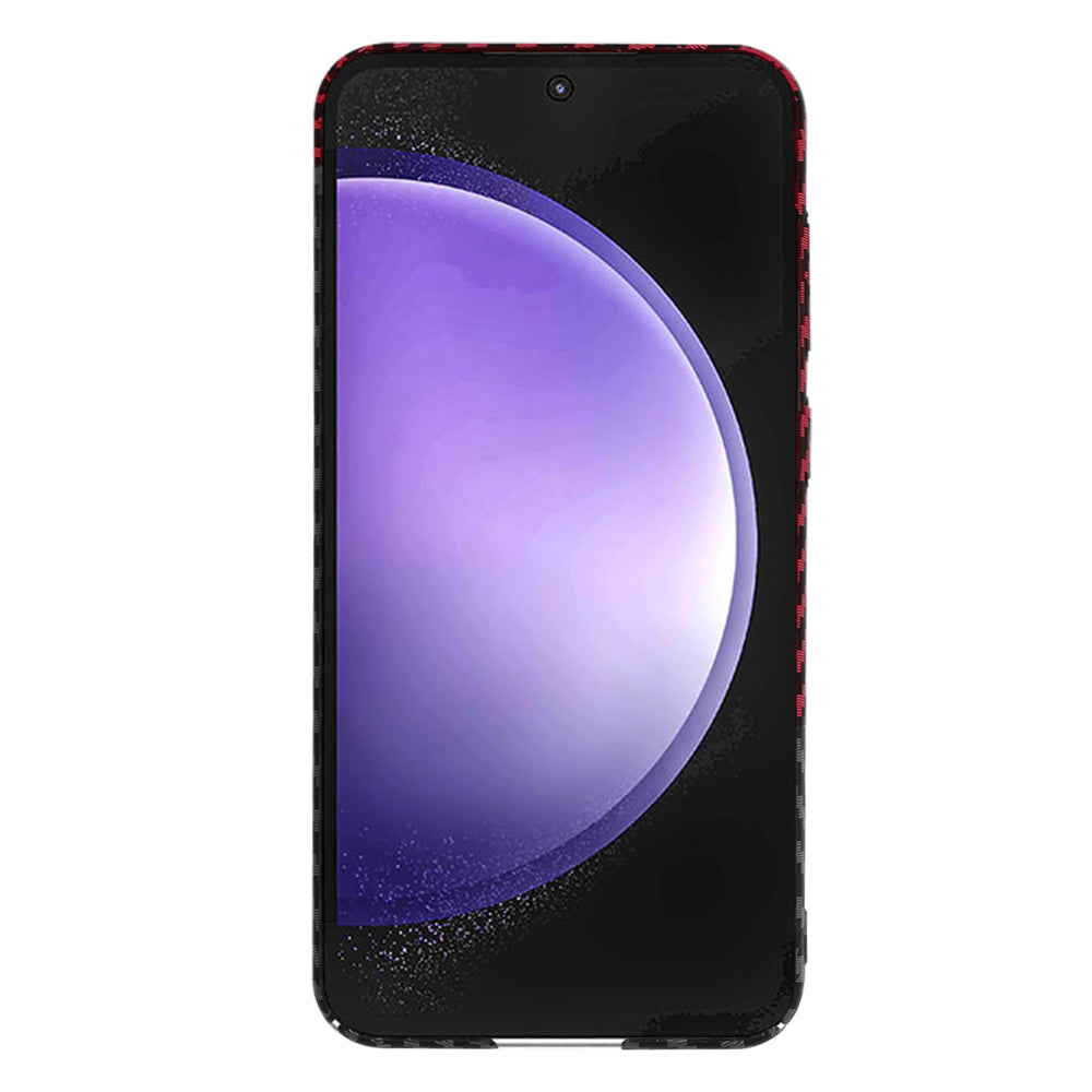 Husa pentru Samsung Galaxy S23 FE S711, Techsuit, Carbonite FiberShell, Neagra Rosie