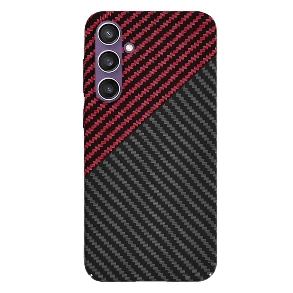 Husa pentru Samsung Galaxy S23 FE S711, Techsuit, Carbonite FiberShell, Neagra Rosie