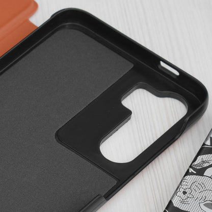 Husa pentru Samsung Galaxy S23 FE S711, Techsuit, eFold, Portocalie