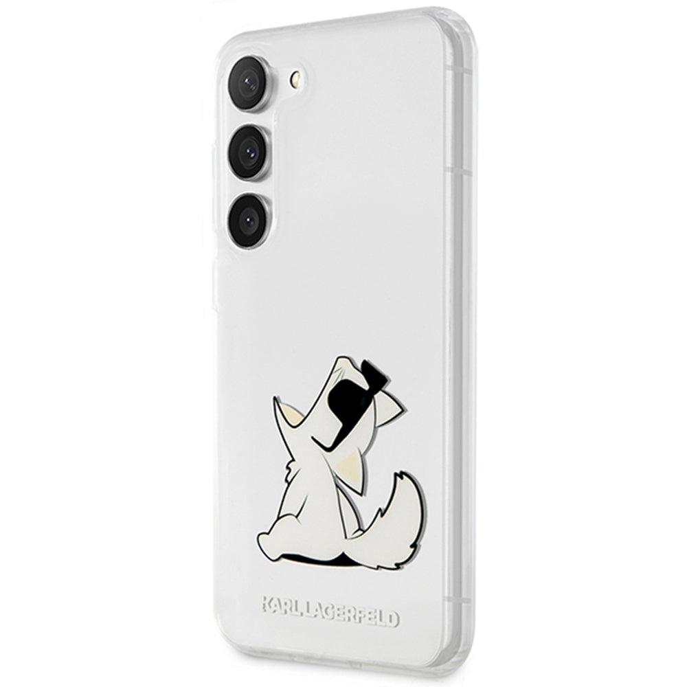 Husa pentru Samsung Galaxy S23+ S916, Karl Lagerfeld, Choupette Eat, Transparenta