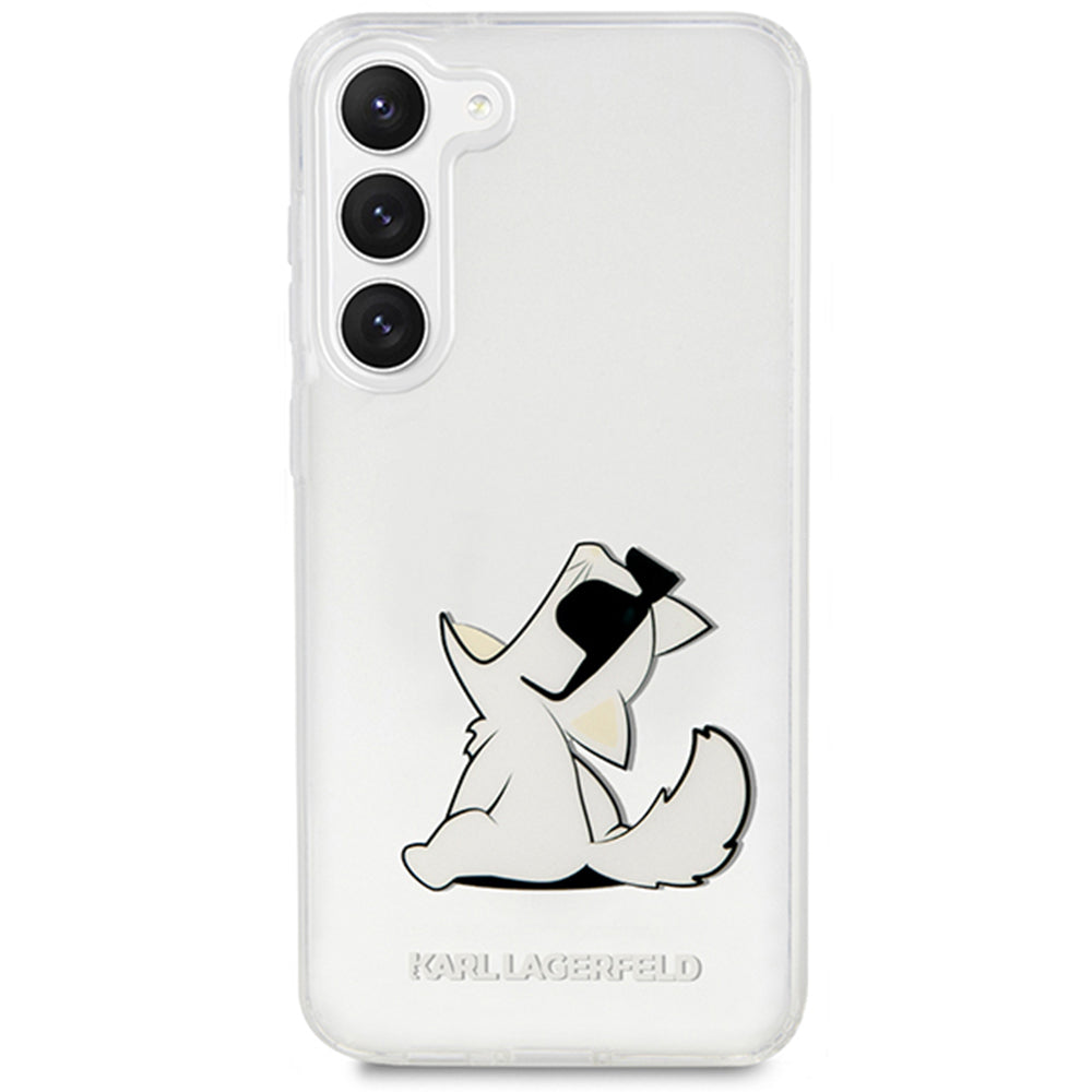 Husa pentru Samsung Galaxy S23+ S916, Karl Lagerfeld, Choupette Eat, Transparenta