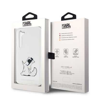 Husa pentru Samsung Galaxy S23+ S916, Karl Lagerfeld, Choupette Eat, Transparenta