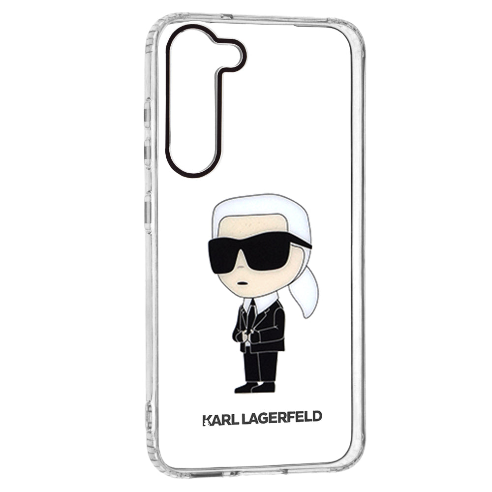 Husa pentru Samsung Galaxy S23+ S916, Karl Lagerfeld, Ikonik Karl, Transparenta