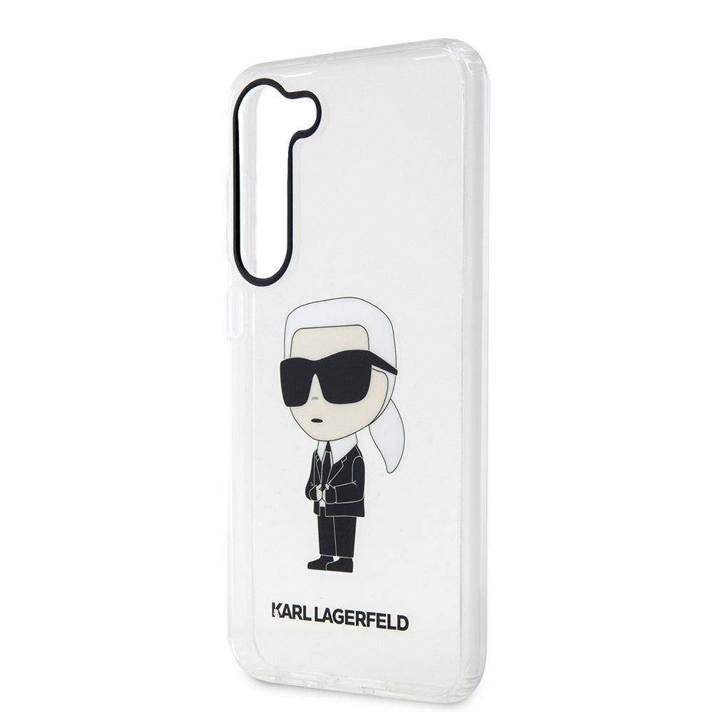 Husa pentru Samsung Galaxy S23+ S916, Karl Lagerfeld, Ikonik Karl, Transparenta