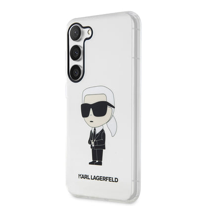 Husa pentru Samsung Galaxy S23+ S916, Karl Lagerfeld, Ikonik Karl, Transparenta
