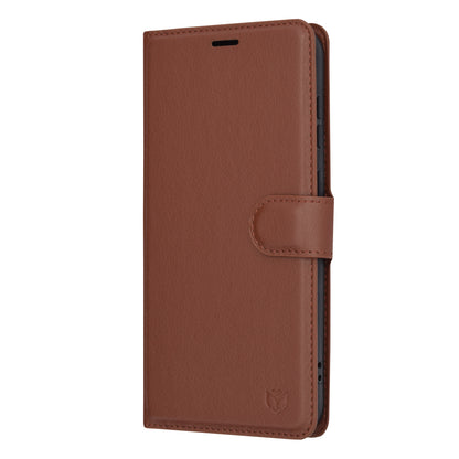 Husa pentru Samsung Galaxy S23+ S916, Techsuit, Leather Folio, Maro