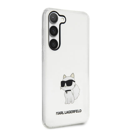 Husa pentru Samsung Galaxy S23 S911, Karl Lagerfeld, Ikonik Choupette, Transparenta