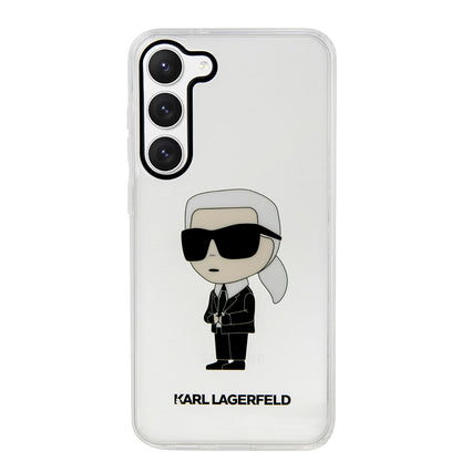 Husa pentru Samsung Galaxy S23 S911, Karl Lagerfeld, Ikonik Karl, Transparenta