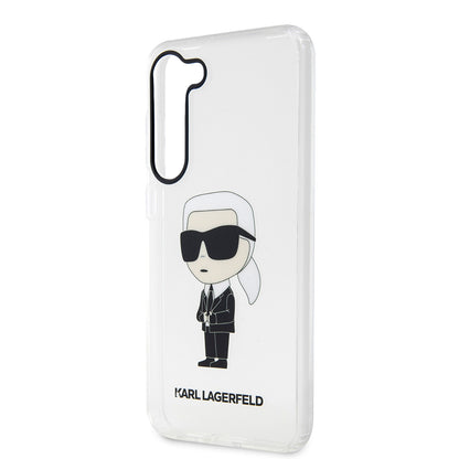 Husa pentru Samsung Galaxy S23 S911, Karl Lagerfeld, Ikonik Karl, Transparenta