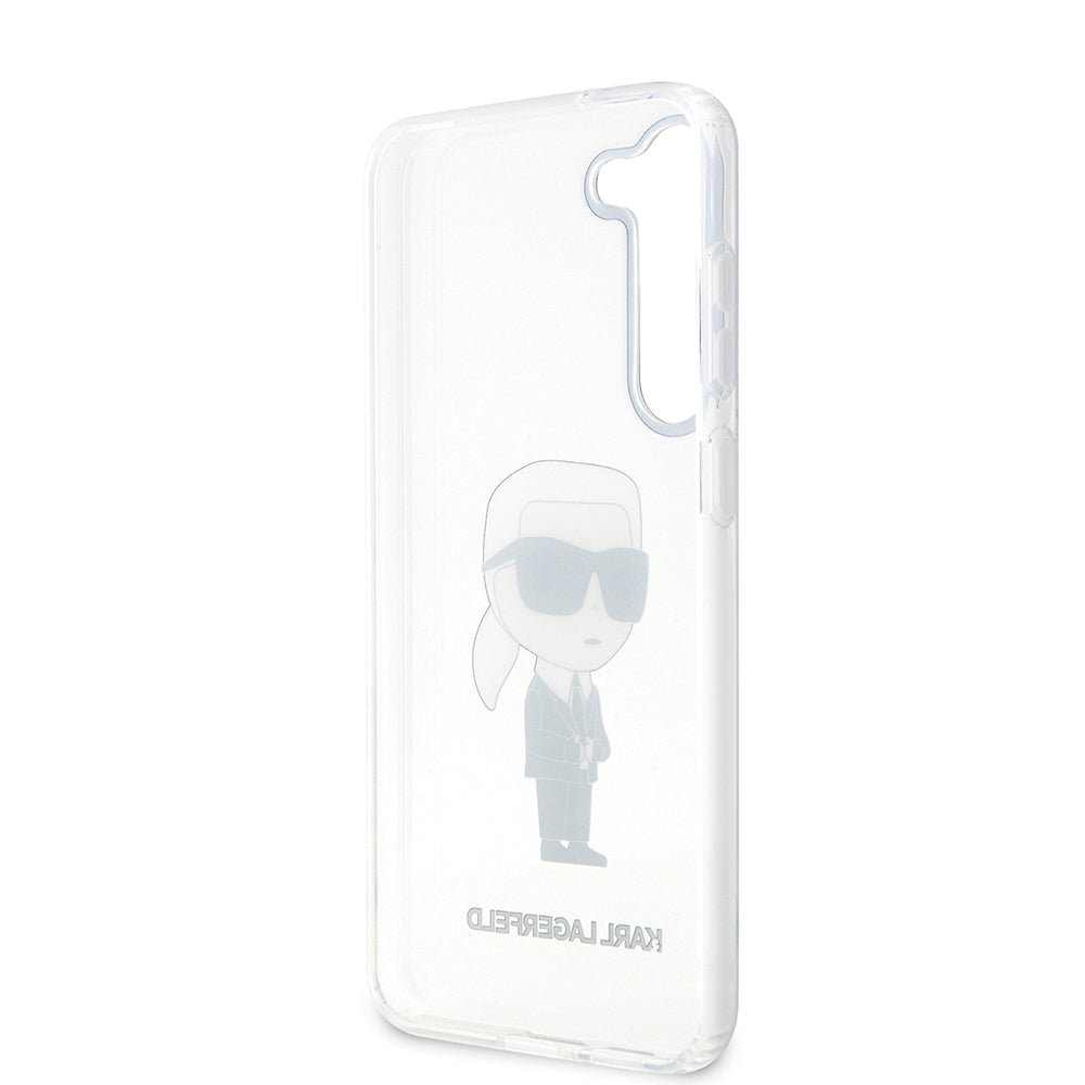 Husa pentru Samsung Galaxy S23 S911, Karl Lagerfeld, Ikonik Karl, Transparenta