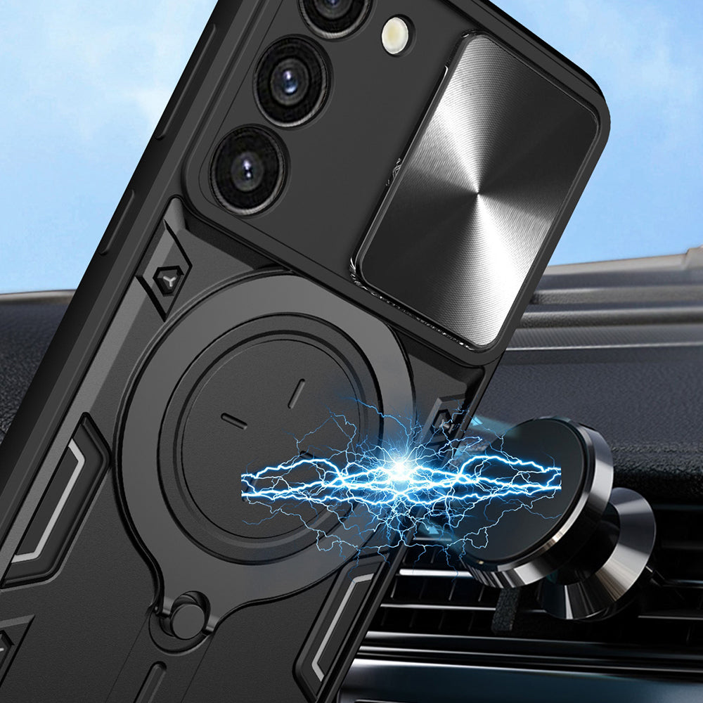 Husa pentru Samsung Galaxy S23 S911, Techsuit, CamGuard Pro, Neagra