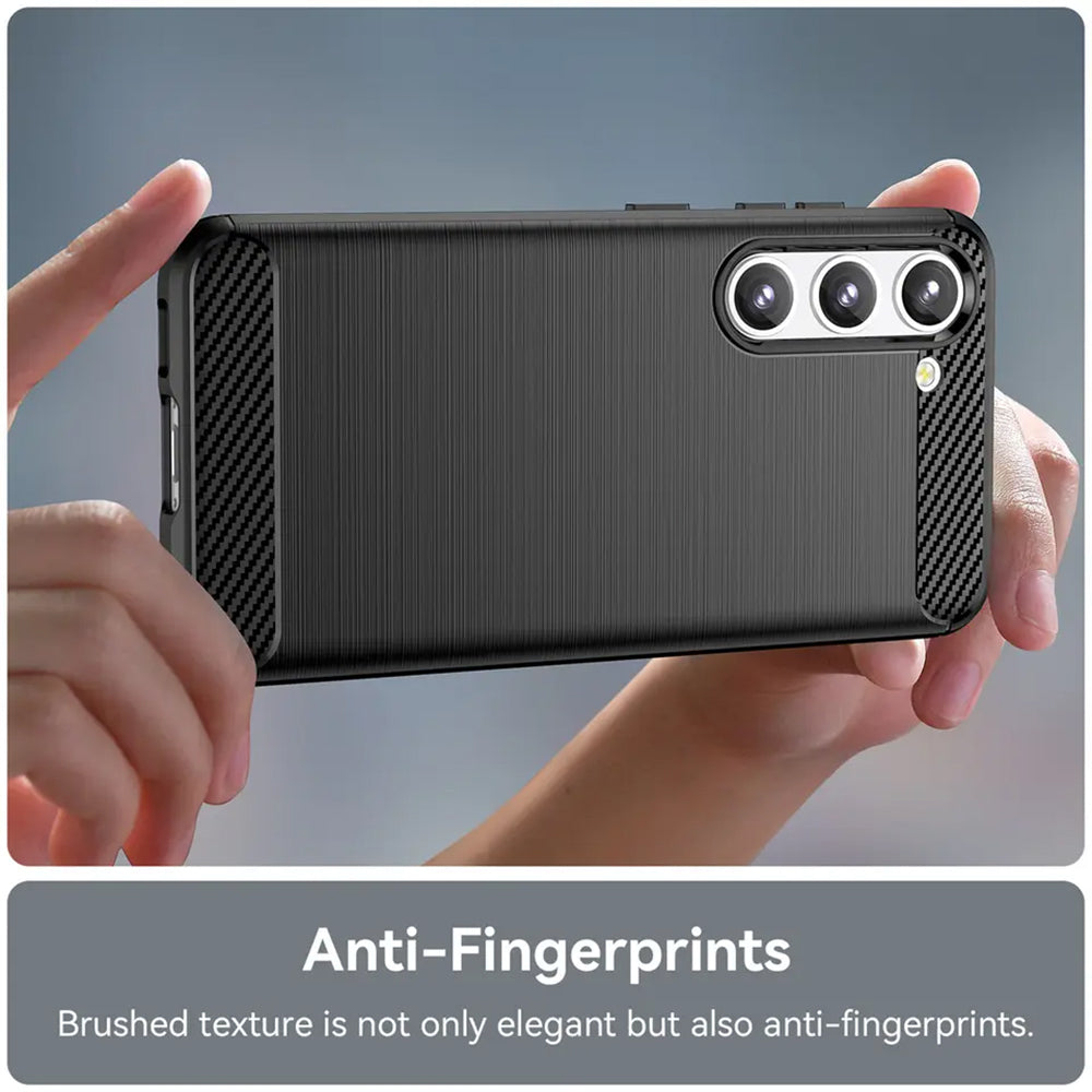 Husa pentru Samsung Galaxy S23 S911, Techsuit, Carbon, Neagra