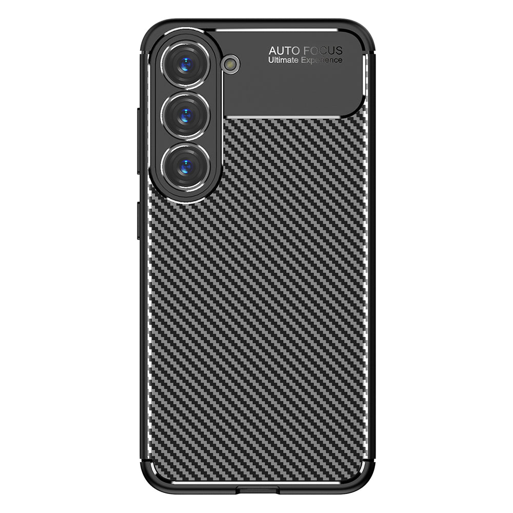 Husa pentru Samsung Galaxy S23 S911, Techsuit, CarbonFiber, Neagra