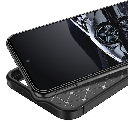 Husa pentru Samsung Galaxy S23 S911, Techsuit, CarbonFiber, Neagra