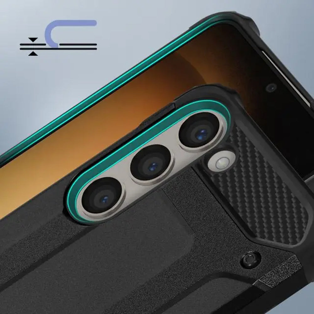 Husa pentru Samsung Galaxy S23 S911, Techsuit, Hybrid Armor, Neagra