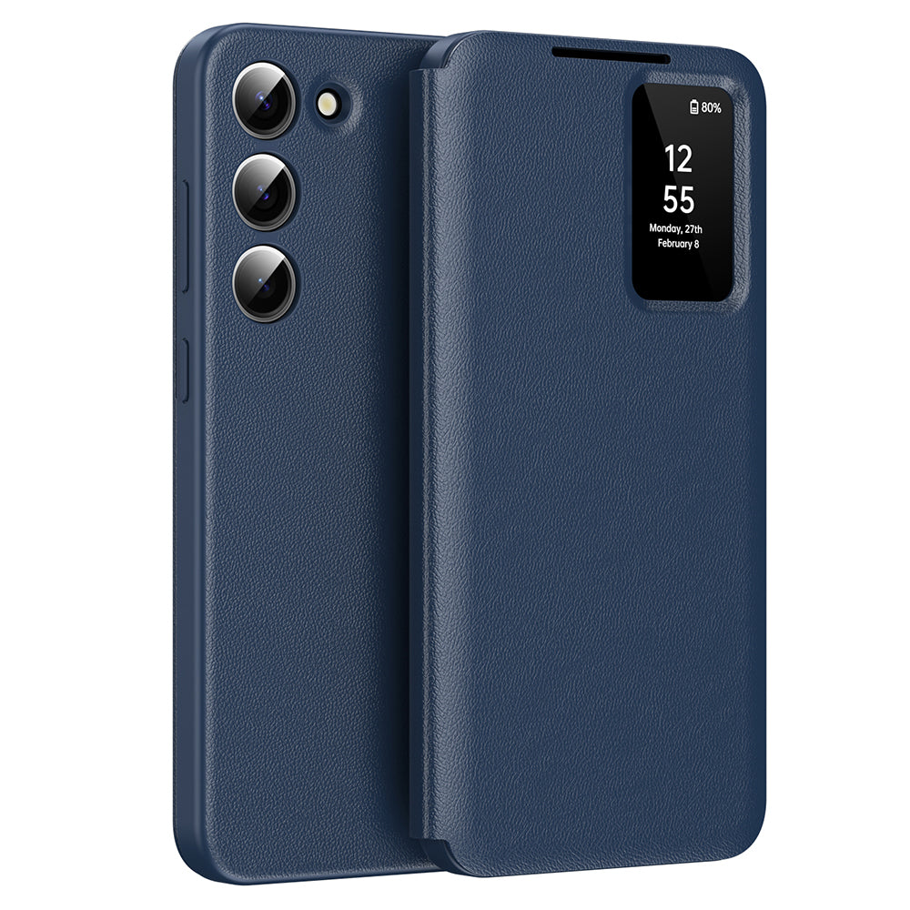 Husa pentru Samsung Galaxy S23 S911, Techsuit, SmartView, Albastra