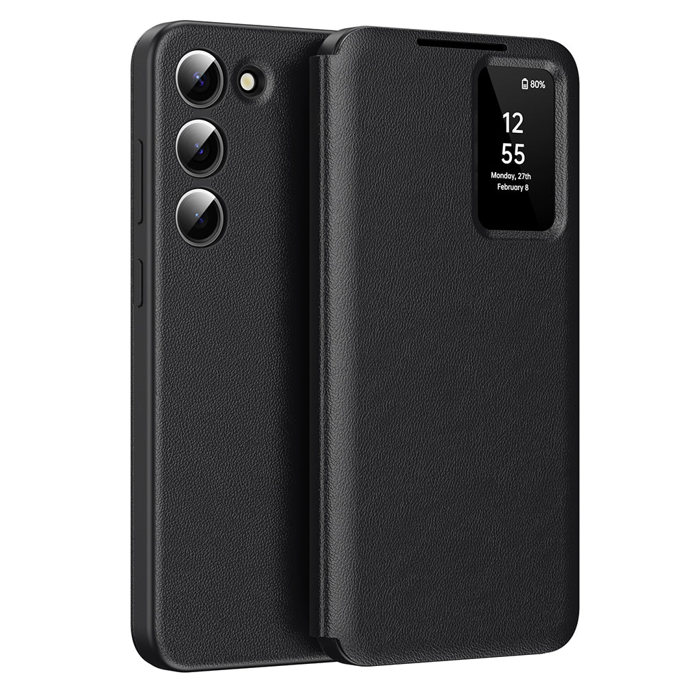 Husa pentru Samsung Galaxy S23 S911, Techsuit, SmartView, Neagra