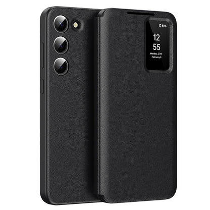Husa pentru Samsung Galaxy S23 S911, Techsuit, SmartView, Neagra