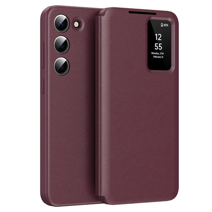 Husa pentru Samsung Galaxy S23 S911, Techsuit, SmartView, Rosie