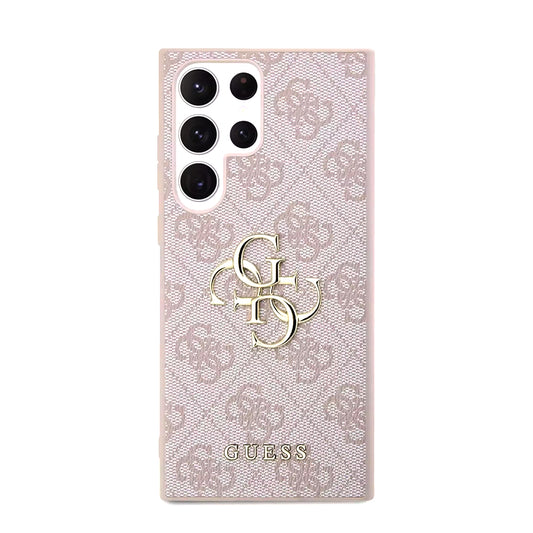 Husa pentru Samsung Galaxy S23 Ultra S918, Guess, 4G Big Logo, Roz