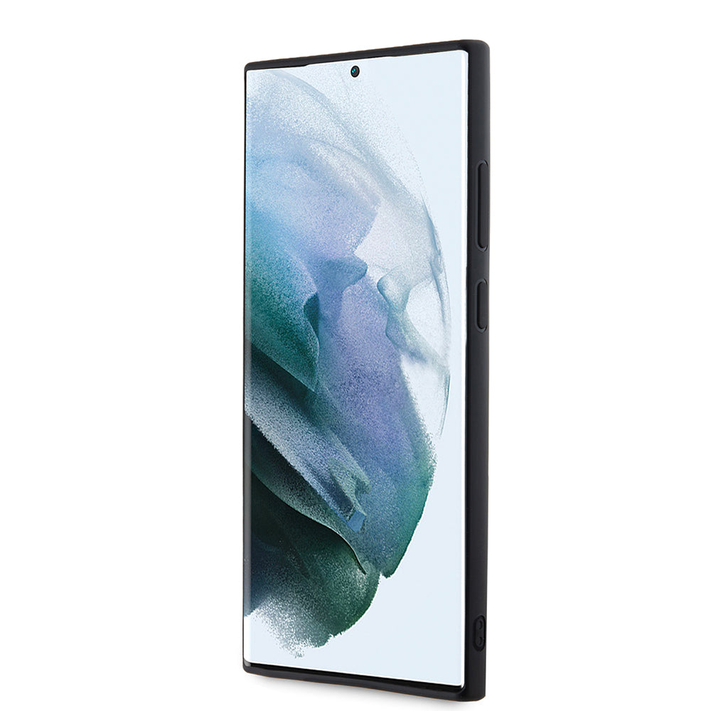 Husa pentru Samsung Galaxy S23 Ultra S918, Karl Lagerfeld, 3D Rubber Glitter Logo, Neagra