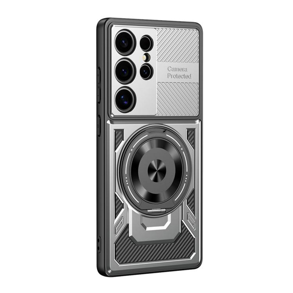 Husa pentru Samsung Galaxy S23 Ultra S918, Techsuit, RuggedCam, Gri