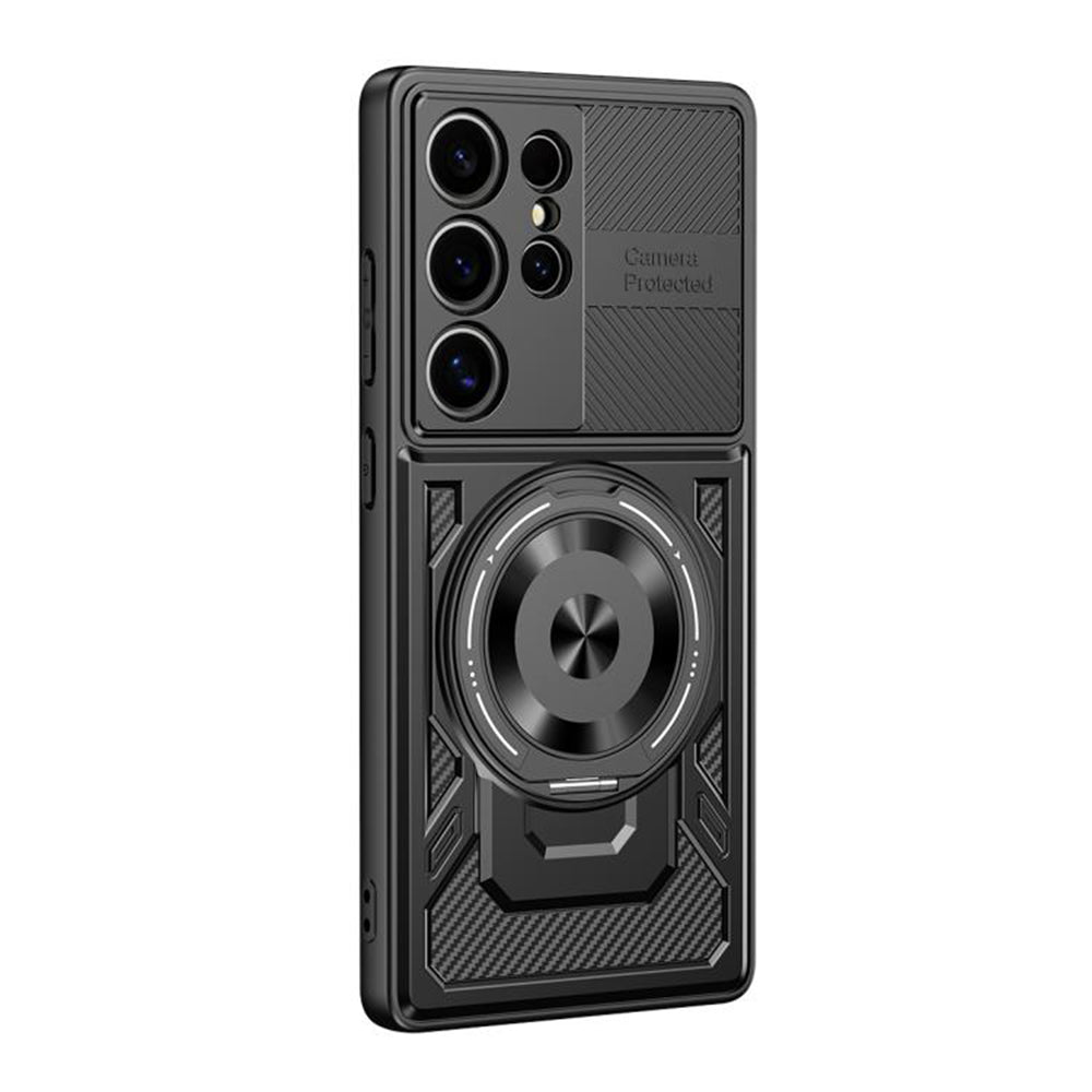 Husa pentru Samsung Galaxy S23 Ultra S918, Techsuit, RuggedCam, Neagra