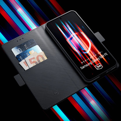 Husa pentru Samsung Galaxy S24 FE S721, 3MK, Wallet, Neagra