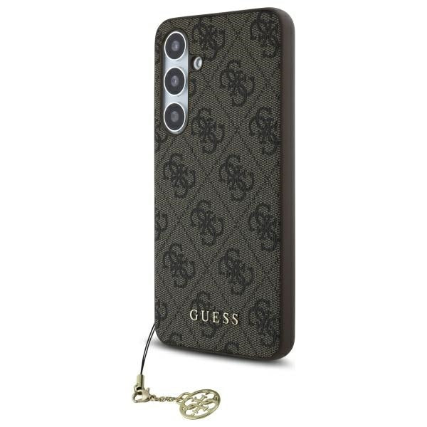 Husa pentru Samsung Galaxy S24 FE S721, Guess, 4G Charm, Maro