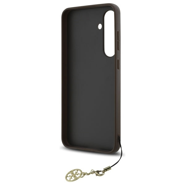 Husa pentru Samsung Galaxy S24 FE S721, Guess, 4G Charm, Maro