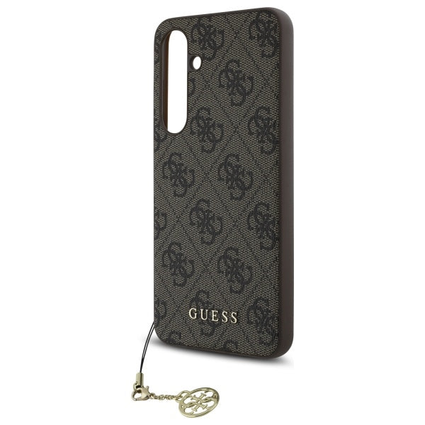 Husa pentru Samsung Galaxy S24 FE S721, Guess, 4G Charm, Maro