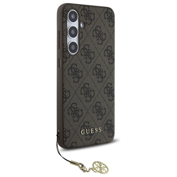 Husa pentru Samsung Galaxy S24 FE S721, Guess, 4G Charm, Maro
