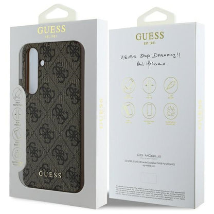 Husa pentru Samsung Galaxy S24 FE S721, Guess, 4G Charm, Maro