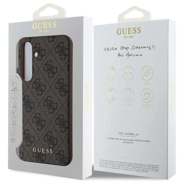 Husa pentru Samsung Galaxy S24 FE S721, Guess, 4G Classic, Maro