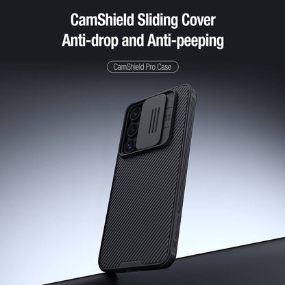 Husa pentru Samsung Galaxy S24 FE S721, Nillkin, CamShield Pro, Albastra
